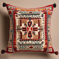 Cojín decorativo tejido